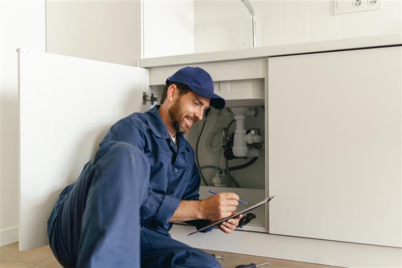 Residential plumber providing service in a Olivehurst home